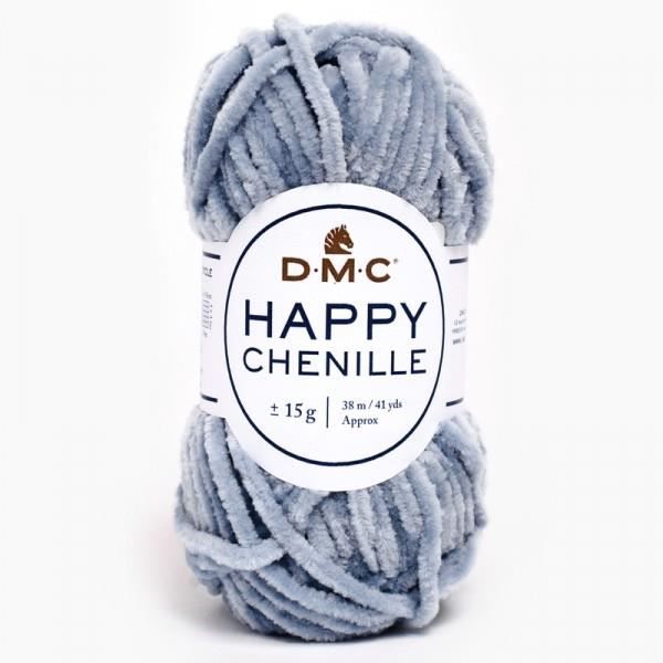 Pelote HAPPY CHENILLE pour Amigurumi, mini pelote 15g, DMC 18 Brume