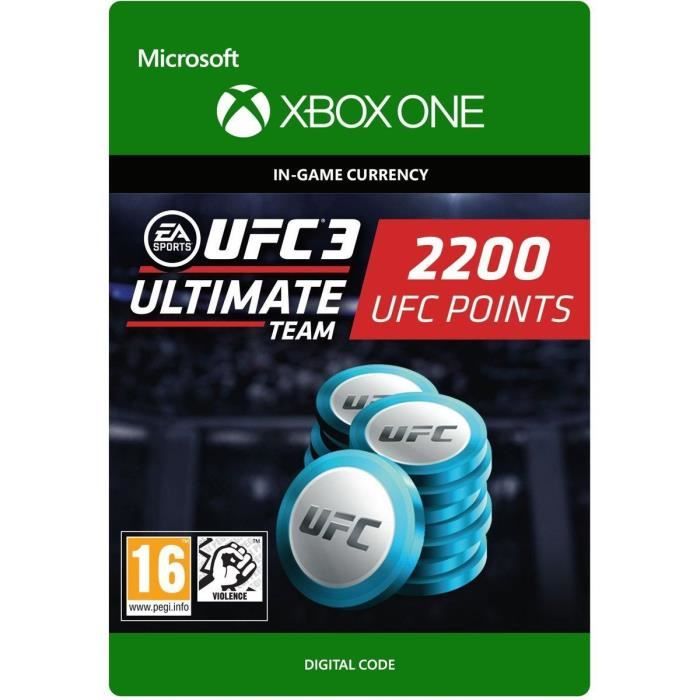 DLC UFC 3: 2200 UFC Points pour Xbox One