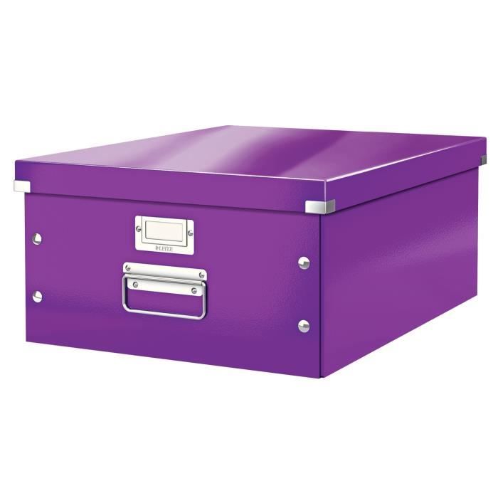 LEITZ Boîte de Rangement Click & Store A3 Violet