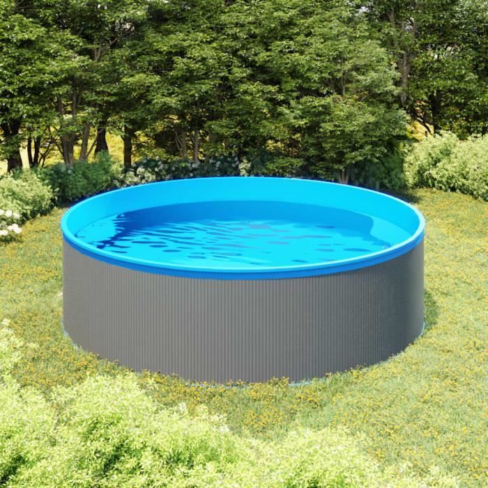 kelinthroom® Piscine à éclaboussures 350x90 cm Gris