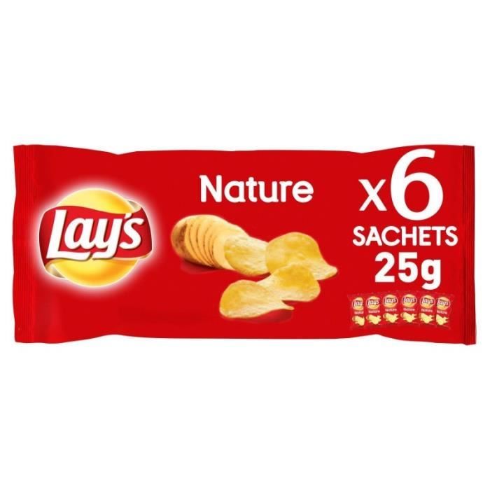LAY'S - Chips Multipack Finement Salees 150G - Lot De 4