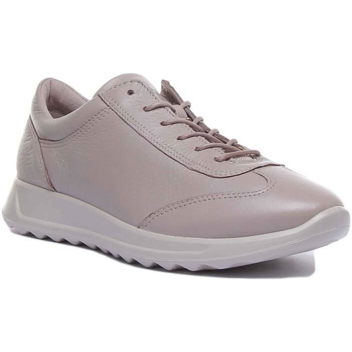 Ecco Flexure Runner Baskets légères à lacets EVA à semelle grise pour femmes