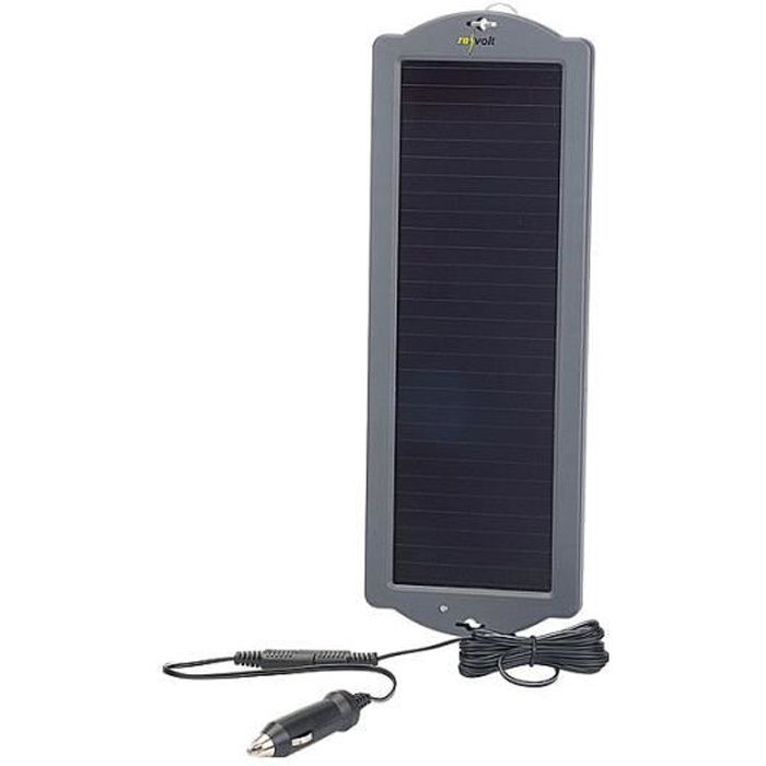 Chargeur de maintien solaire pour batterie de voiture 12 V 1,5 W