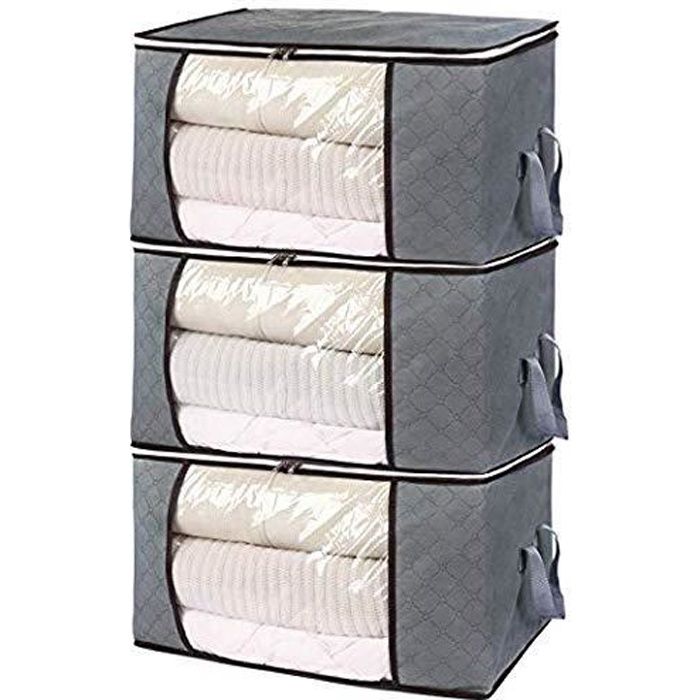 Housse de Rangement sous Vide Taille XXL Blanc Life Lot de 3 Housse de Rangement sous Vide Grande Capacité Sacs s