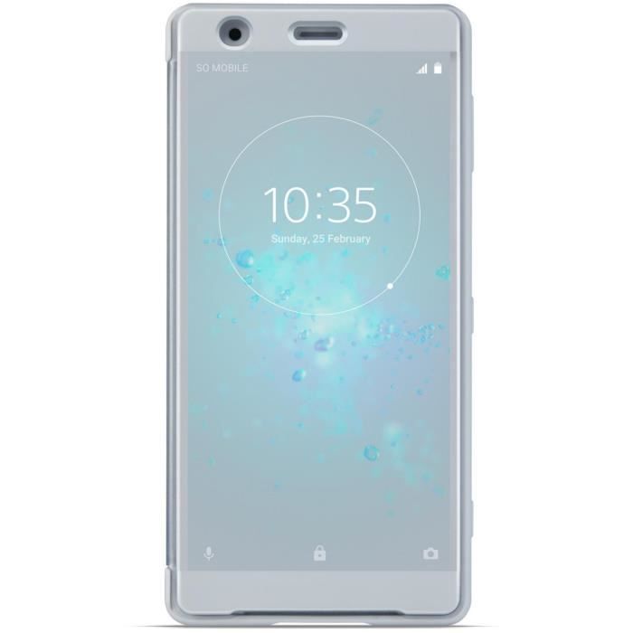 Sony Style Cover Touch pour XZ2 Silver