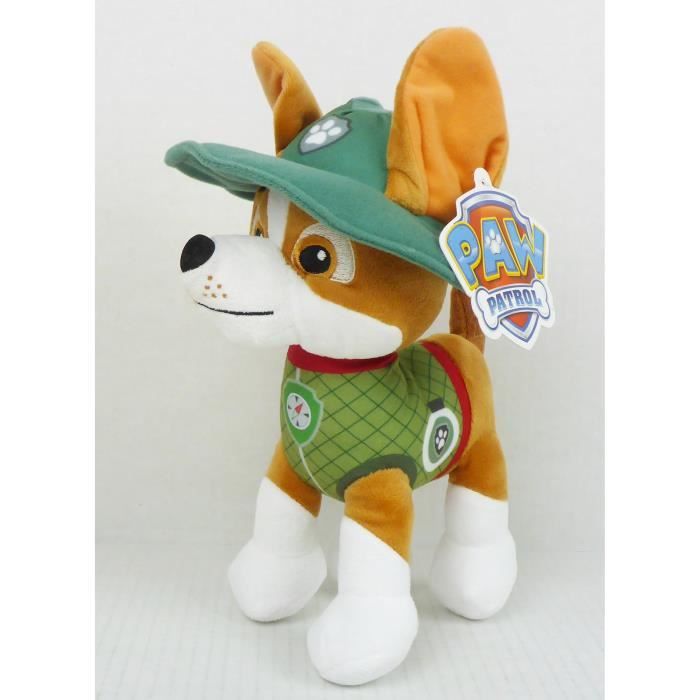 Peluche Pat Patrouille Jungle 28 cm Chien Tracker - Paw Patrol - Enfant