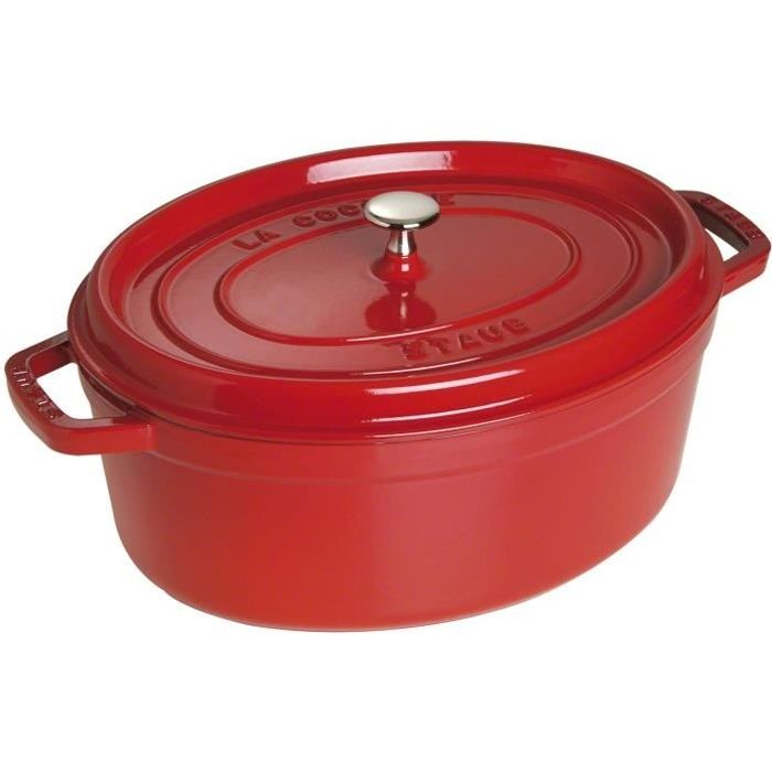 STAUB 405098720 - Cocotte ovale - Ø 33 cm - Cerise