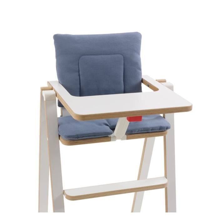 SUPAFLAT Coussin de chaise haute blue velvet