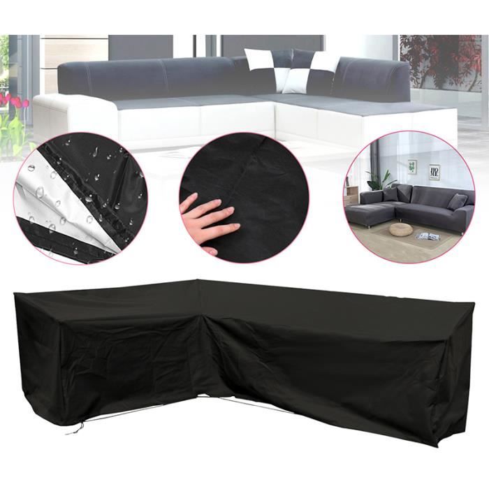 AVANC Housse de Canapé Meubles Protection Jardin Couverture L Forme Imperméable