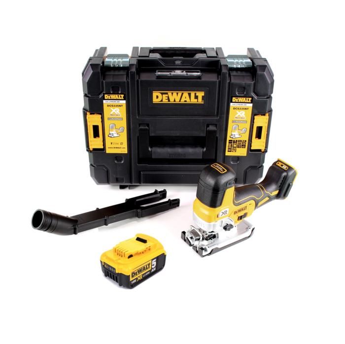 DeWalt DCS 335 NT Scie sauteuse sans fil 18V + 1x Batterie 5 0 Ah + Coffret TSTAK sans chargeur - vue 1