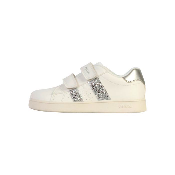 Geox Baskets Geox Eclyper fille basses blanches - scratch bout rond semelle synthétique