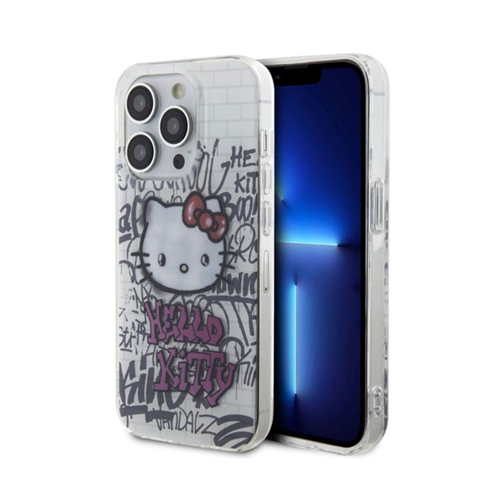 Coque de téléphone HELLO KITTY iPhone 14 Pro Max Design Hello Kitty Souple Graffiti - vue 4