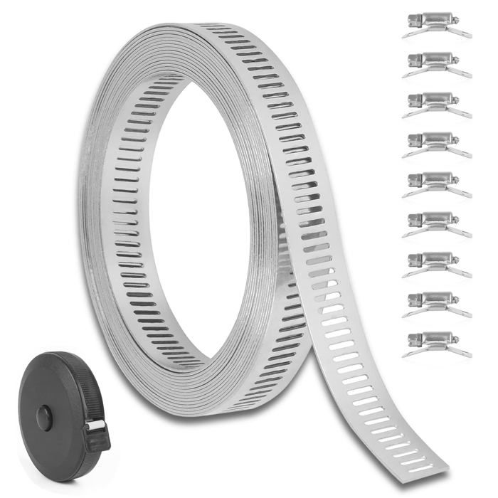 Colliers De Serrage Réglables, 9 Mm, Diamètre De Flexible 10-16 Mm