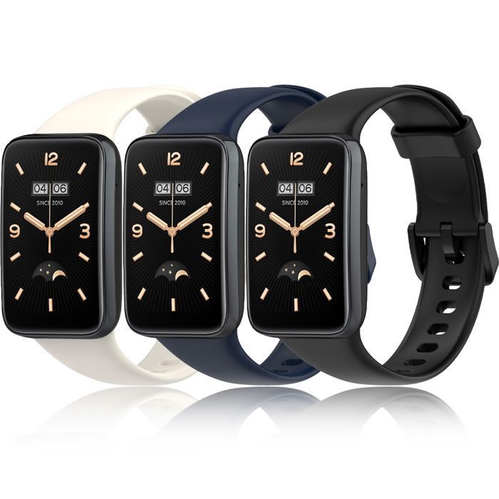 3 Pièces Bracelet Compatible pour Xiaomi Smart Band 7 Pro Bracelet Mi Band 7 Pro Fitness Bande de Remplacement en Silicone Strap