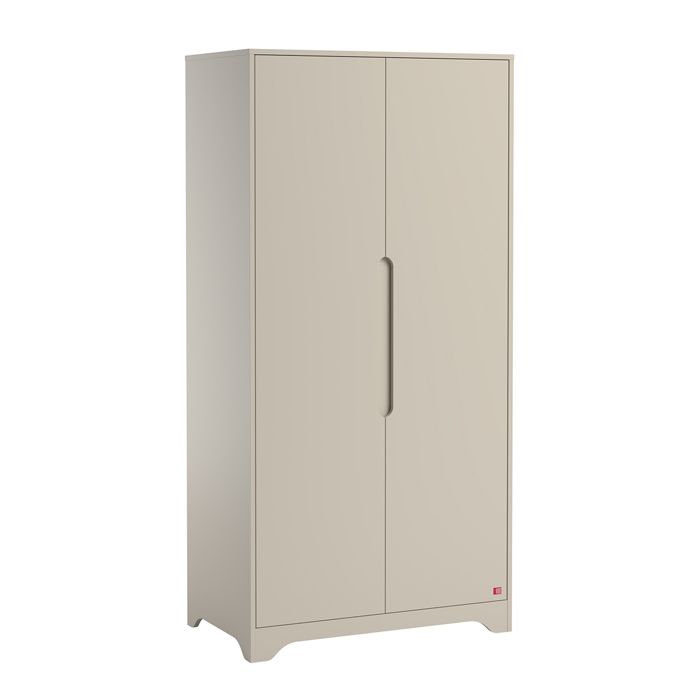 Armoire 2 portes Vox - Ova - 88 5 x 52 x 179 5cm - Beige Armoire 2 portes Vox - Ova - 88 5 x 52 x 179 5cm - Beige