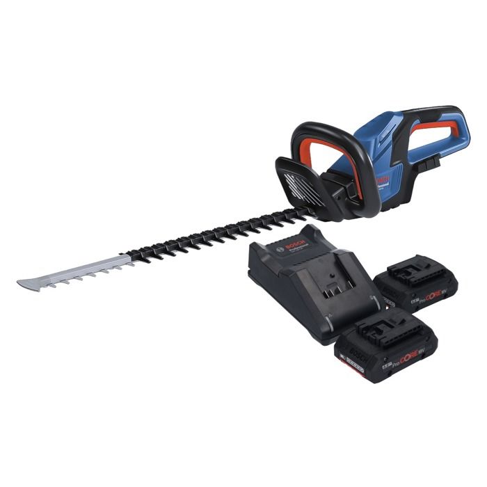 Bosch GHE 18V 60 Professional Taille haies sans fil 18 V 60 cm Brushless + 2x batterie ProCORE 4 0 Ah + chargeur