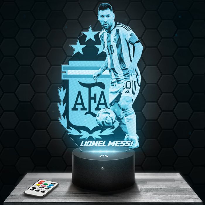 Lampe 3d  Lionel Messi Argentine - Accessoire Figurine Cadeau
