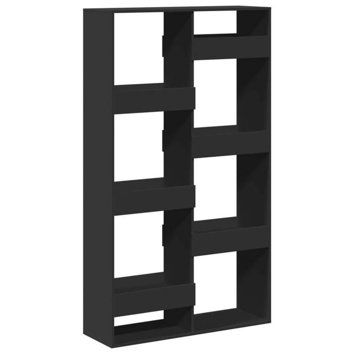 SALE 2026Bibliothèque - Colonne/Meuble Étagère de rangement pour livres - noir 100x33x175cm - bois dingénierie 45.9 Kg 4543187