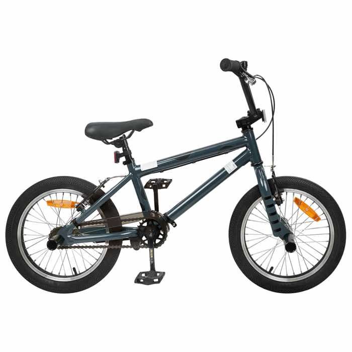 BMX 16 Pouces pour 5-8 ans Gris foncé - vidaXL - acier - réglable - 117 x 60 x 80 cm 2396319