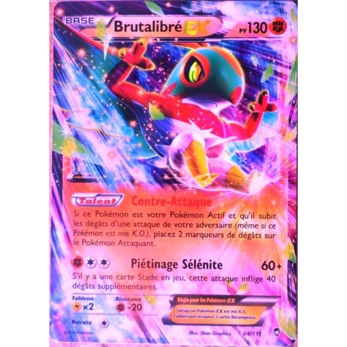 Carte Pokemon 64 111 Brutalibre Ex 130 Pv Ultra Rare Xy Poings Furieux Neuf Fr Cdiscount Jeux Jouets