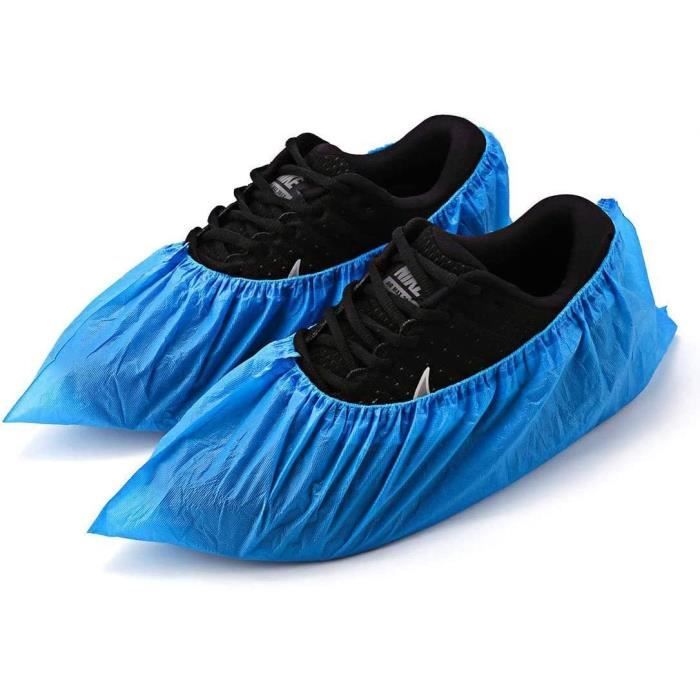 Surchaussures jetables Protection des couvre-chaussures jetables, nettoyage  des couvre-chaussures en plastique jetables antidérapant - - Cdiscount