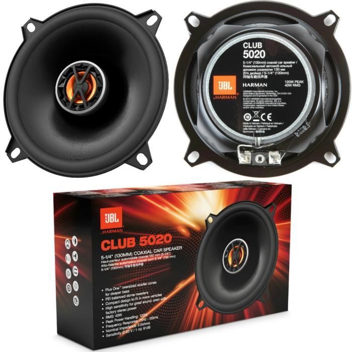 JBL Club 5020 Paire d'enceintes coaxiales 13,00 cm 130 mm 5,25\