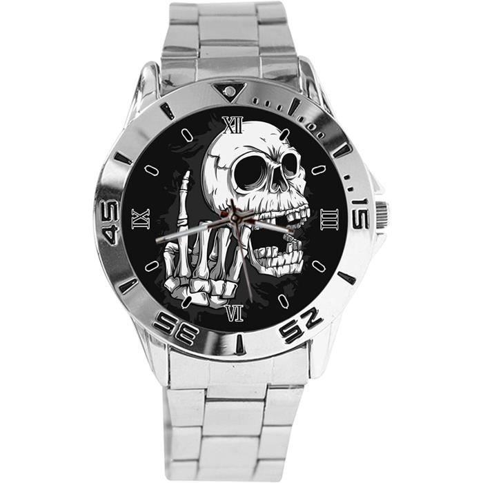 Montre Bracelet À Quartz Pour Homme Avec Bracelet En Cuir Et Petits