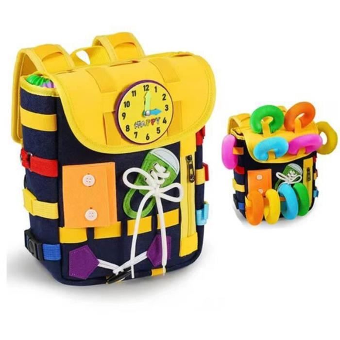 Tableau D'activités Sensorielles Anti-stress - Avec Sac De Transport Et 20 Cordes, Pour Enfants TDAH/autisme, 3 Ans+