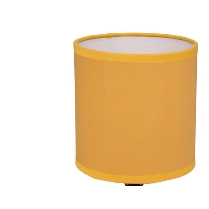 ABAT JOUR CYLINDRE SEUL POUR LAMPE DE CHEVET OCRE