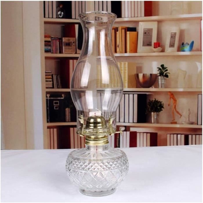 Lampe à Huile En Céramique Vintage - Design Peint Main, Pour Décoration, Camping Ou Ambiance Cosy