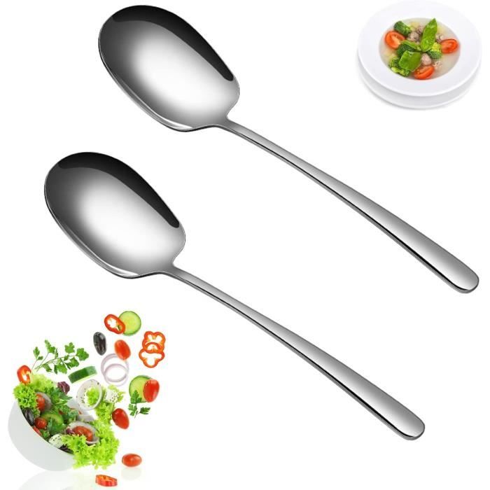 Cuillère De Service En Inox - Cuillère à Soupe Pour Cuisine, Neuf Sous Emballage, Générique Argenté
