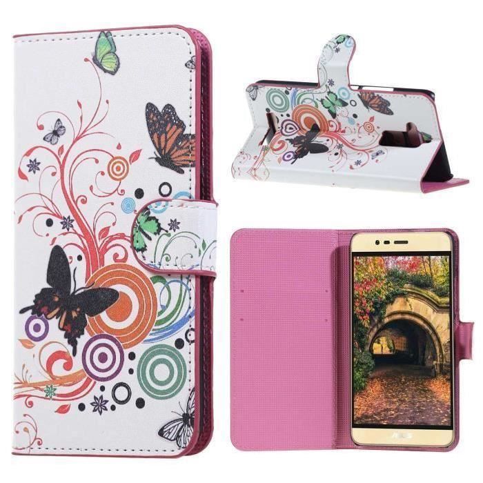Étui Flip Livre Pour Asus Zenfone 3 Max ZC520TL - Coque Avec Stand, Gel Intérieur, Protection écran