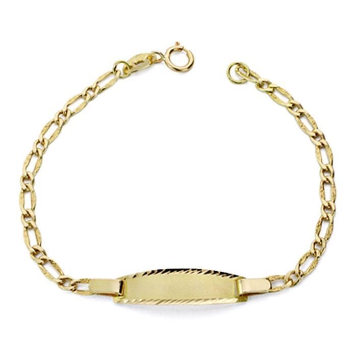 Gourmette Bébé Garçon Or 18 Carats
