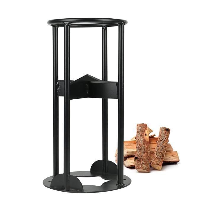 Fendeur Manuel De Petit Bois – Acier Forgé – Portable 11x11x12,5 Cm – Pour Cheminée, Barbecue – Fendage Sans Électricité