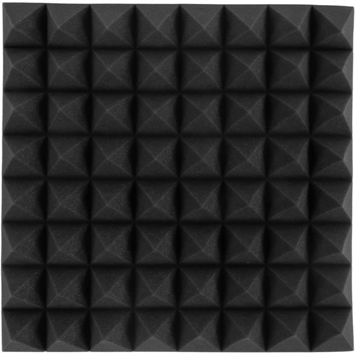 Pyramide Mousse Acoustique, 50x50x10cm Mousse Insonorisante en ...