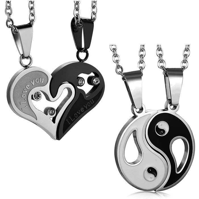 Yodaca 2 Pcs Inoxydable Collier Homme Femme Amour Jigsaw Couple Collier Yin Yang Collier Amitie 56 Cm 1858 Achat Vente Sautoir Et Collier Yodaca 2 Pcs Inoxydable C Acier Yodaca 2 Pcs Inoxydable Collier Homme Femme Amour Jigsaw Couple Collier Yin Yang Collier Amitie 56 Cm 1858 Achat Vente Sautoir Et Collier Yodaca 2 Pcs Inoxydable C Acier