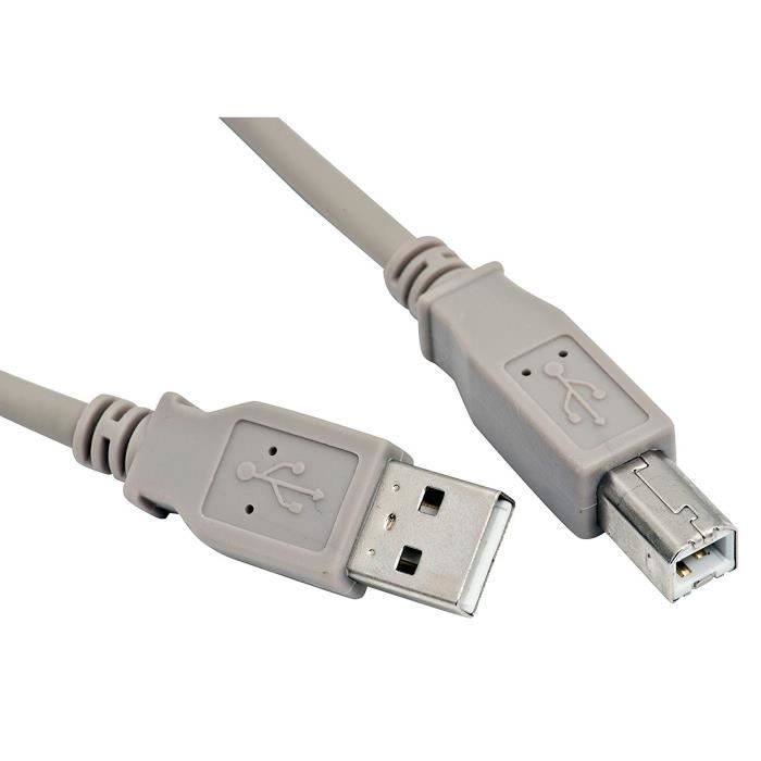 Câble d'Imprimante USB A-B - Canon Printer Cable - pour tous Canon  Imprimantes 5 métres - Cdiscount Informatique