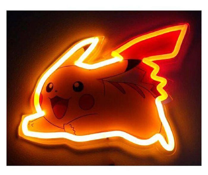 Lampe murale - TEKNOFUN - Pokemon Pikachu Néon - Fresque néon - LED intégrée - 30 cm - Piles Lampe murale - TEKNOFUN - Pokemon Pikachu Néon - Fresque néon - LED intégrée - 30 cm - Piles