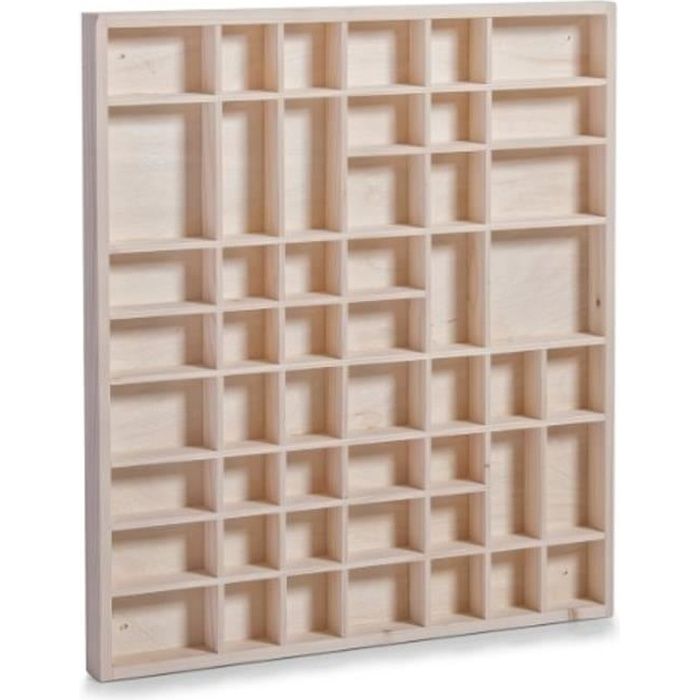 Étagère à casiers - Zeller - 12106 - Pin naturel - 51 compartiments - Dimensions 52x3 5x46 cm Étagère à casiers - Zeller - 12106 - Pin naturel - 51 compartiments - Dimensions 52x3 5x46 cm