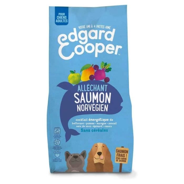 Croquettes pour chien - Edgard & Cooper - Saumon 100% frais - Formulation naturelle - 7 kg