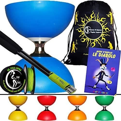 Diabolo Jonglage Set De Diabolo Premium Avec Bâtons En Métal - Triple Roulement Diabolo Jonglage Set De Diabolo Premium Avec Bâtons En Métal - Triple Roulement