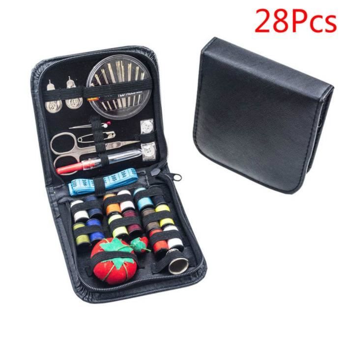 Kit Couture Complet Avec Boîte, 28 Pcs Premium Couture Accessoires, Set De Couture Pour Voyage Famille Maison