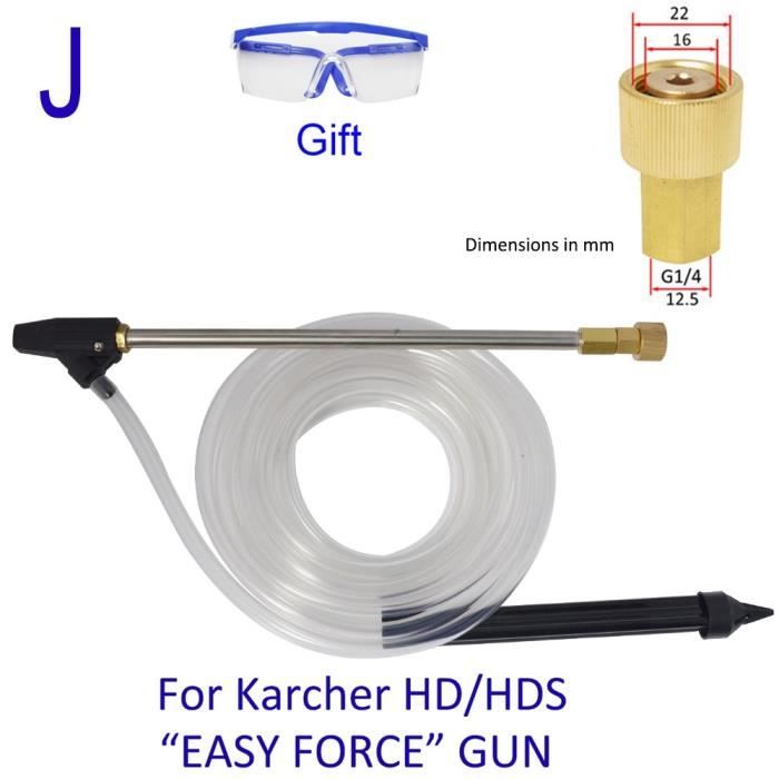 Pour HD Easyforce - Nettoyeur haute pression Kit de sablage sableuse humide Lance buse pour Karcher Huter Int