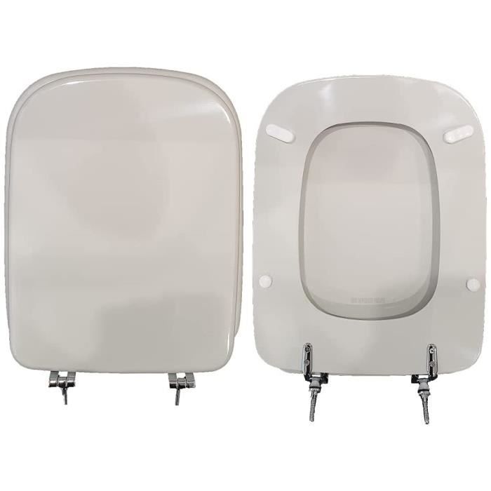 Abattant WC Conca Ideal Standard en bois verni blanc I.S