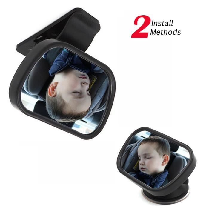 Portable Face Arriere Voiture Miroir Pour Bebe Et Maman Bebe Vue Arriere Miroir Reglable Design Rotation Incassable Backseat Miroir Cdiscount Maison