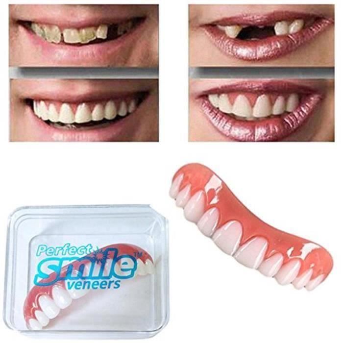 Dents Cosmétiques Blanchiment de la denture Dents souriantes instantanées Sourire parfait Placages Confort Fléchir Haut Dent Denta