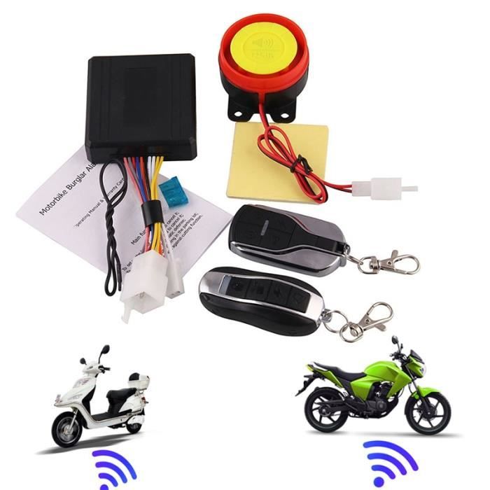 125dB moto scooter Télécommande Anti-vol alarme système de sécurité vélo