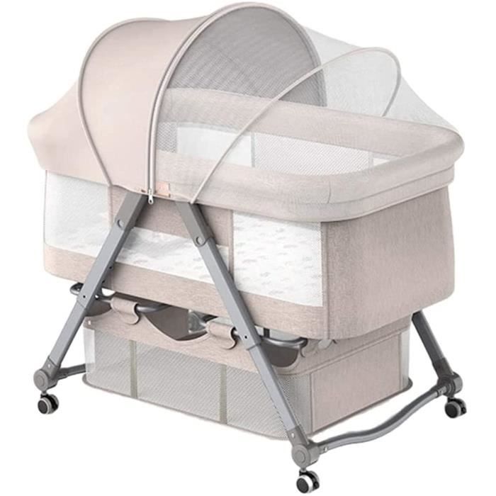 Lit Bebe Avec Matelas Inclus Filet Berceaux Portables 3 En 1 Lit De Berceau A Bascule Lit De Chevet A Pliage Facile Pliage 248 Cdiscount Puericulture Eveil Bebe