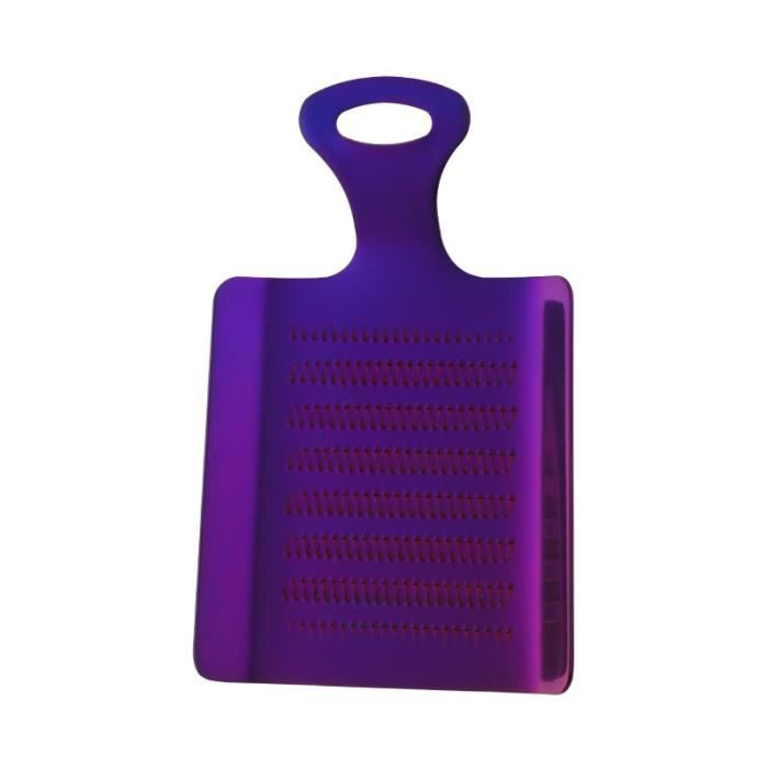 Râpe à ail portable, avec poignée en silicone transparente, couvercle amovible et zesteur en acier inoxydable pour noix de muscade, parmesan, gingembre et légumes, glissière manuelle avec poignée