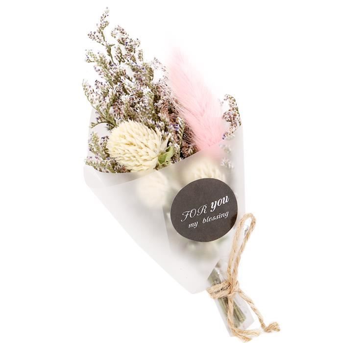 Fdit Cadeau de vacances Petit bouquet de fleurs séchées naturelles de  décoration de mariage de fleurs séchées (lapin rose) - Cdiscount Maison